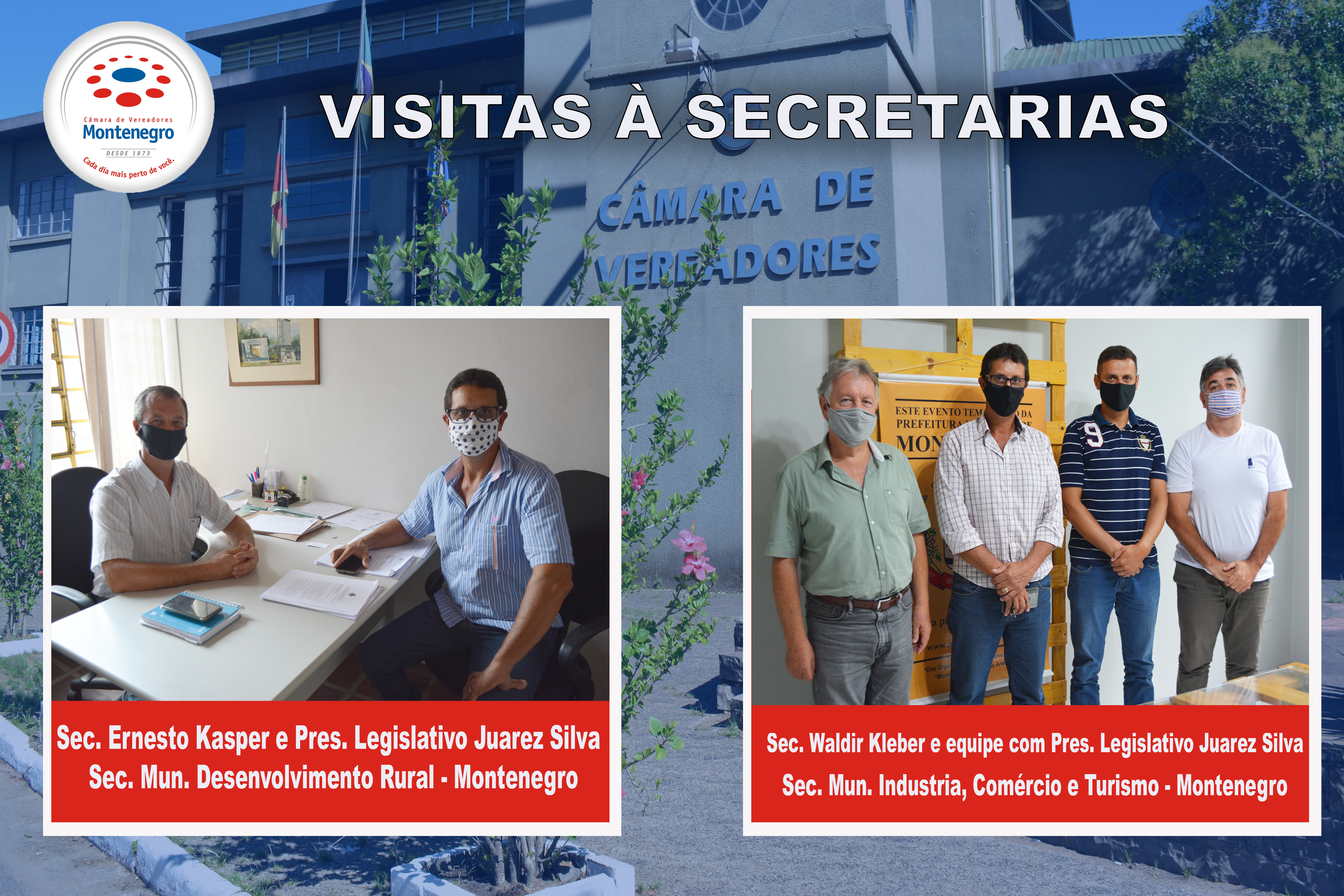 Presidente do Legislativo faz visita a secretarias municipais